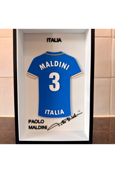 Genel Markalar Paolo Maldini İtalya Milli Takım Özel Tasarım 3 Boyutlu (3D) P...
