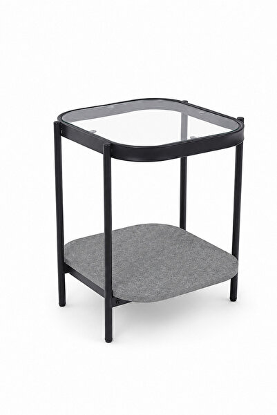 Gharaib Al Tuhaf Square Glass Wood Unit 4245 C164S Grey