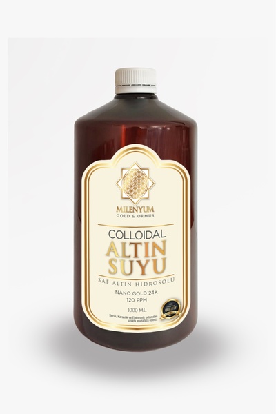 Milenyum Gold Ormus Kolloidal Altın Suyu Nano Altın Hidrosolü 120 PPM 1000 ml