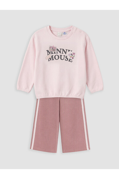 LC Waikiki Minnie Mouse Printed Baby Girl Suit