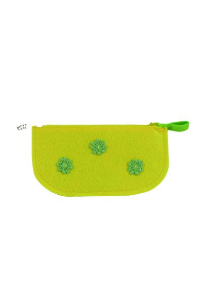 Lucille Craftshop Portofel din pâslă galben-verde