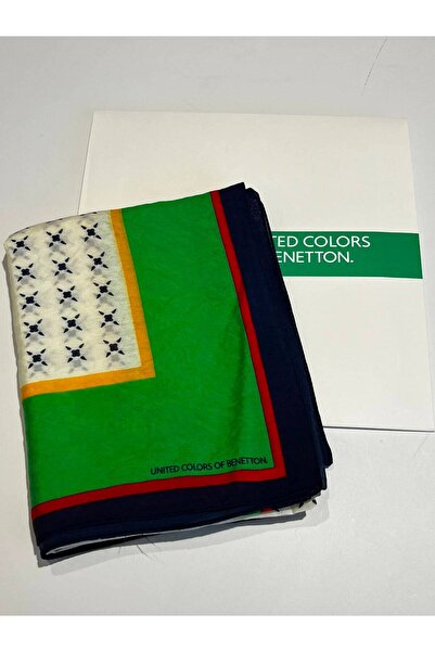 United Colors of Benetton Benetton Geometrik Desen Viskon Şal