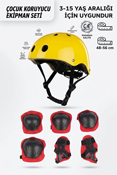 düşler oyuncak dünyası Kask Dizlik Dirseklik Bileklik Full Koruyucu Set 7 Par...