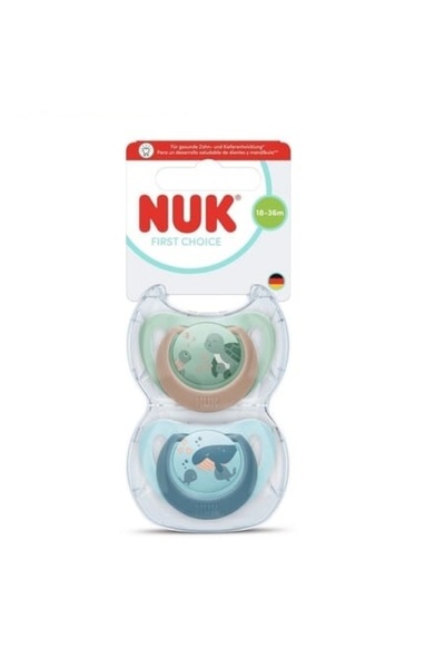 Nuk First Choice 2'li Silikon Damaklı Emzik 18-36 Ay