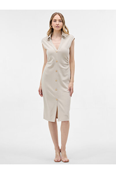 ORSAY Rochie creion fără mâneci pentru femei, crem