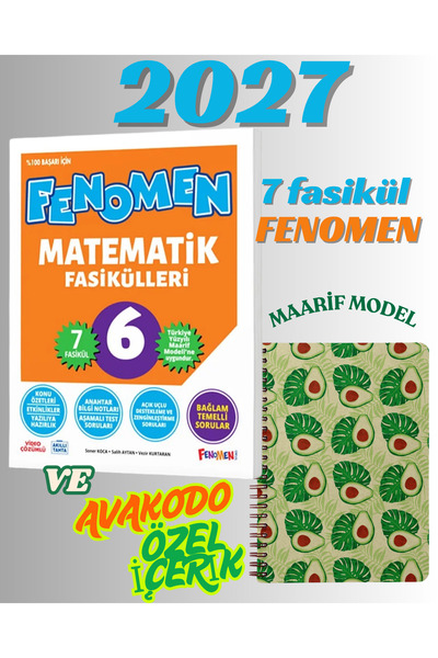 Fenomen Yayıncılık 2026 2027 Fenomen 6. Sınıf Matemetik Fasikülleri Fasikül S...