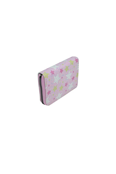 dukidasoturkiye Duki Daso Pink Color Star Patterned Zippered Women's Wallet a...