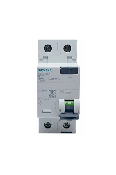 Siemens 2X40Amper 30mA Kaçak Akım Rölesi 5SV5314