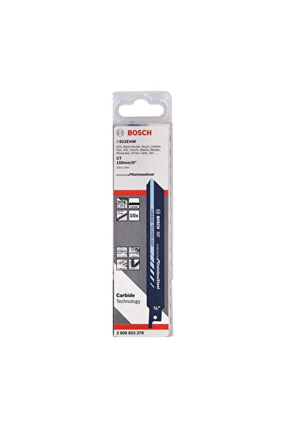 Bosch Σετ 10 λεπίδων πριονιού, Bosch, Καρβιδίου, 150 χιλιοστά