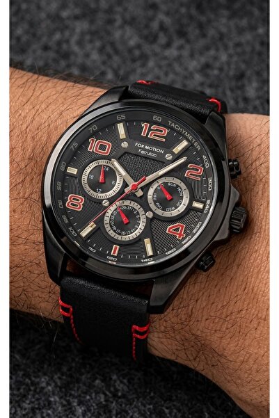 Formotion Fm.13505Fm.1 Functions Active Leather Cord Male Wristwatch Clock
