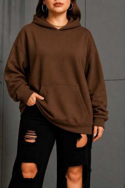 BENROMA 3 Yarn Combed Cotton Plus Size Unisex Sweatshirt Df1