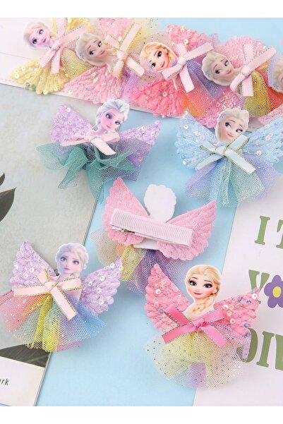 the Littles Kids Elsa Figured Ribbon Tulle Mixed Model Girls' Hair Clip - 1 Pair