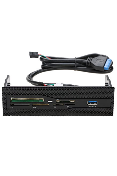 Alfais 6087 Usb 3.0 Ön Panel 5.25 inç Dahili Kart Okuyucu Cf Sd Tf Ms M2 Xd Çoklu Medya