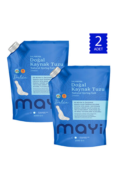 Mayi Tuz Mayi Salamura Tuzu 2 kg – 2'li Fırsat Paketi
