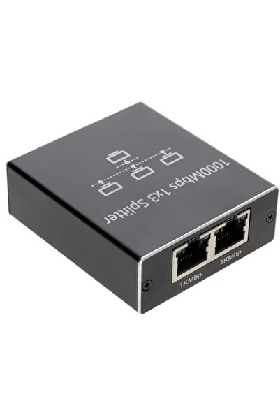 Alfais 6097 RJ45 Ethernet İnternet Switch Splitter Gigabit 1000Mbps 3 Port Çevirici Çoklayıcı Router