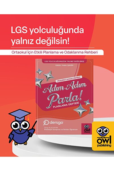 Owl Publishing Adım Adım Parla! LGS Planlama Defteri