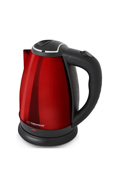 ESPERANZA Fierbător electric, ESPERANZA, Oțel inoxidabil/Plastic, 1.8L, Roșu