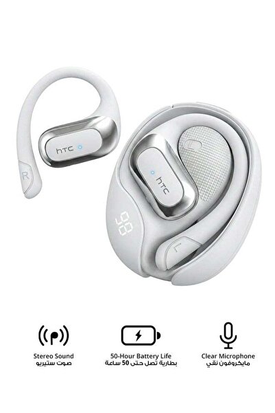 HTC NE21 OWS Wireless Earbuds, Bluetooth 5.4, AI Translator Earphones, Open-E...