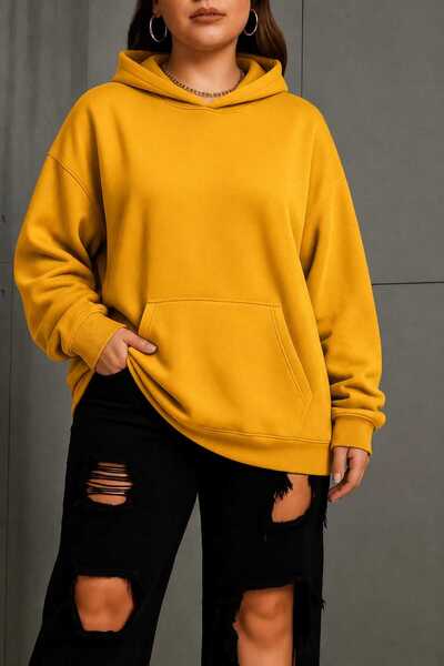 BENROMA 3 Yarn Combed Cotton Plus Size Unisex Sweatshirt Df1