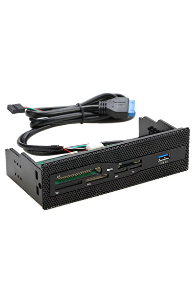 Alfais 6087 Usb 3.0 Ön Panel 5.25 inç Dahili Kart Okuyucu Cf Sd Tf Ms M2 Xd Çoklu Medya