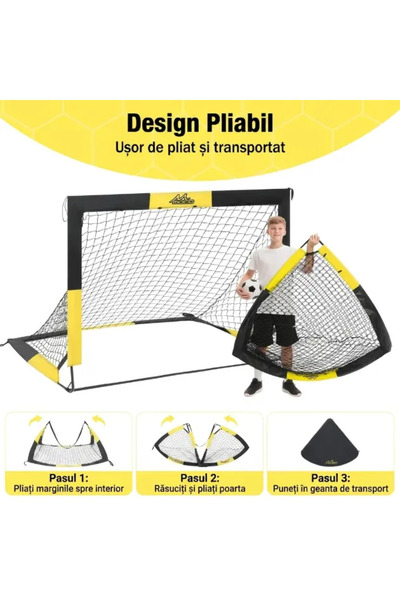 SMANIA SoccerShot ™   Poartă de fotbal pentru copii cu țintă