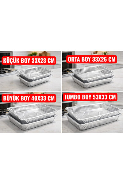 isopack Aluminyum folyo tepsi büyük boy 10 adet