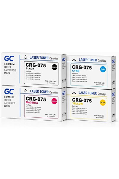 Generic CRG-075 Compatible Toner Cartridge Full Combo Set (CRG-075) for i-SEN...