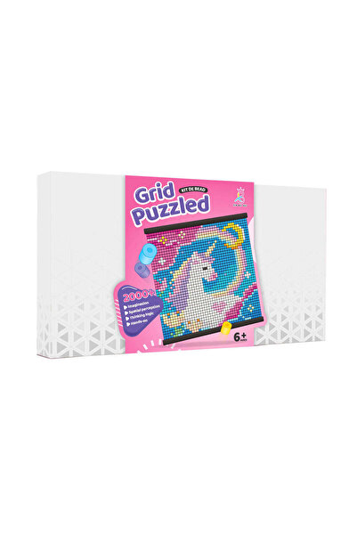 Midi Mesh Puzzle Set with Colored Beads
