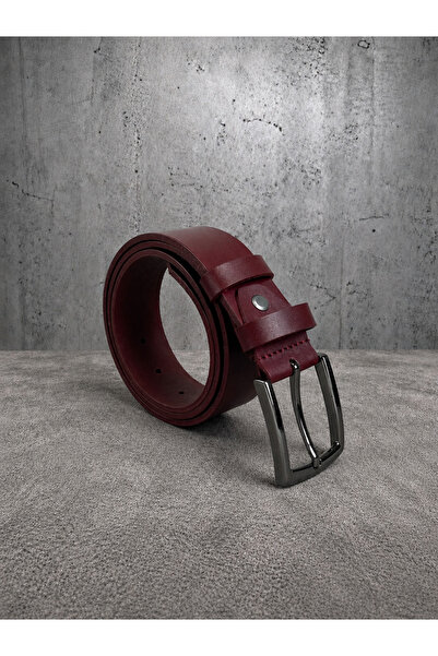 Paşala Leather Hakiki Gerçek Deri 4 cm Erkek Spor Kemer Dayanıklı Tokalı Günl...