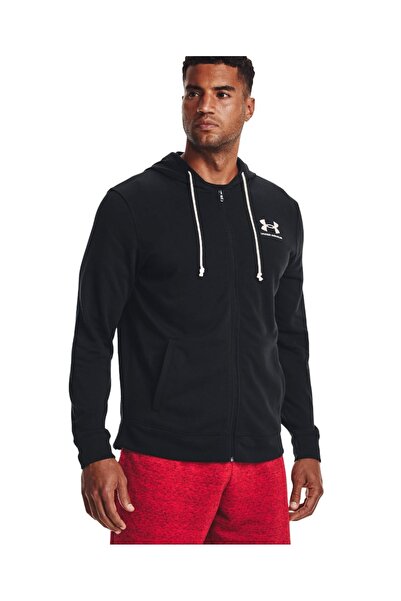 Under Armour RIVAL TERRY LC FZ 1370409-001 Μαύρο