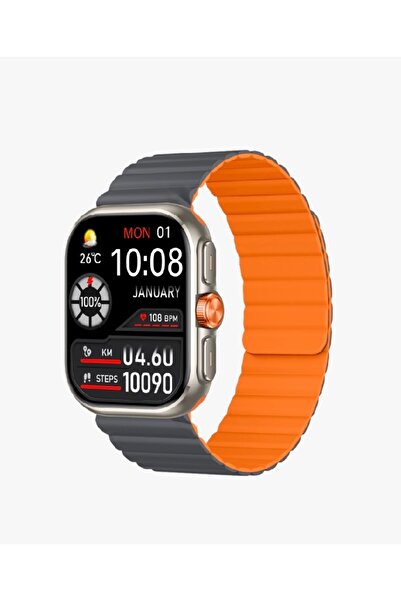 Linktech S105 Premium Amoled LT Watch Akıllı Saat ORANGE