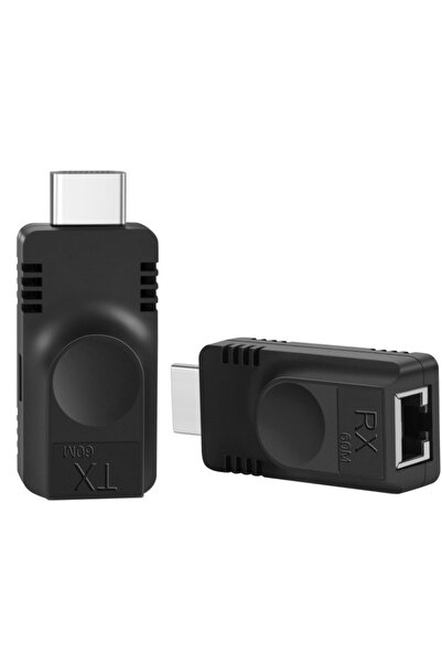 Alfais 6042 Hdmi Extender 60 Metre Cat5e Cat6 Ethernet Kablo Uzatma Uzatıcı Aparatı Adaptör