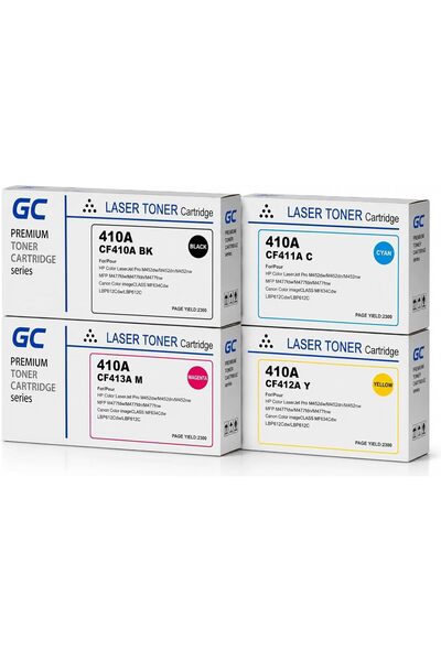 Generic 410A Compatible Toner Cartridge Full Combo Set (CF410A, CF411A, CF412...