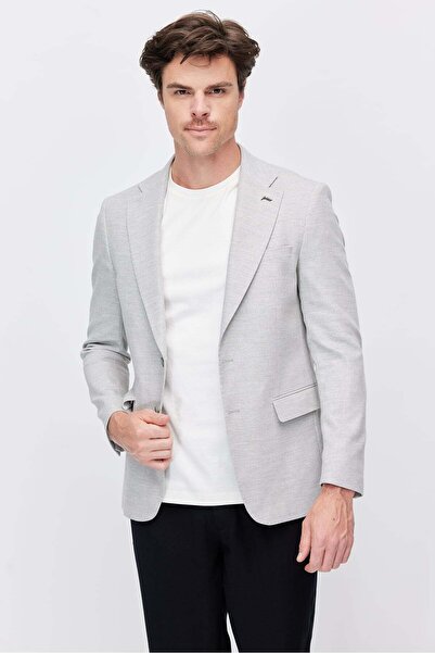 PAULMARK Men's two button mono collar jacket