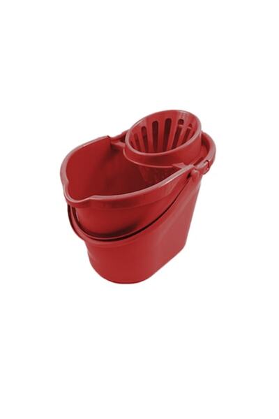 Hillbrush Găleată pentru mop cu storcător, roșie, 12L