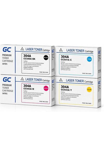 Generic 304A Compatible Toner Cartridge Full Combo Set (CC530A, CC531A, CC532...