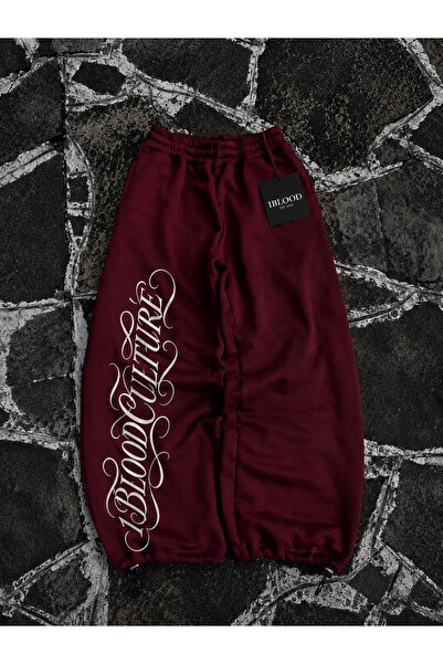 1blood 1Bloodculture Script Adjustable Baggy Sweatpants