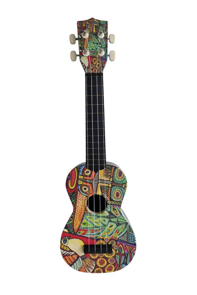 Karin Hawaiian Kuş Desenli Soprano Ukulele