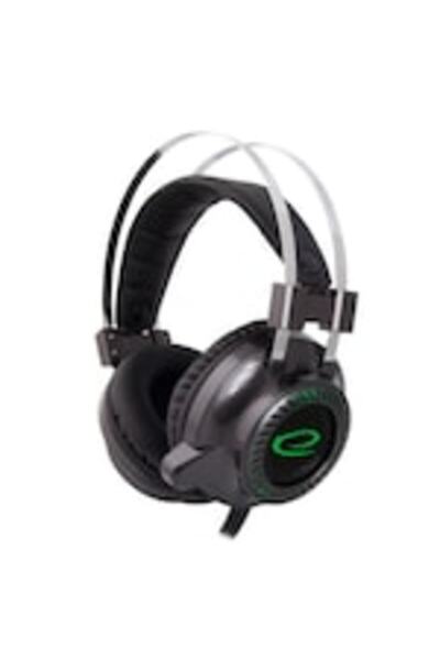 ESPERANZA Căști gaming Toxin EGH460 cu microfon și LED negru-verde