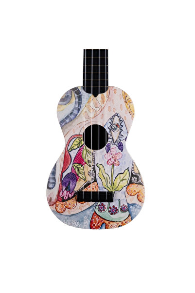 Hawaiian Balık Desenli Soprano Ukulele