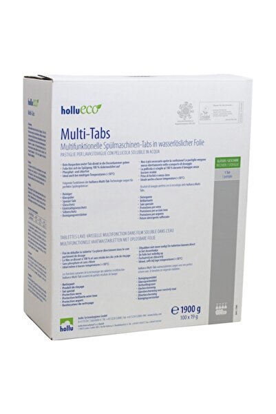 Hollu Detergent pentru mașina de spălat vase, HolluECO Multi-tabs, 100 tablete