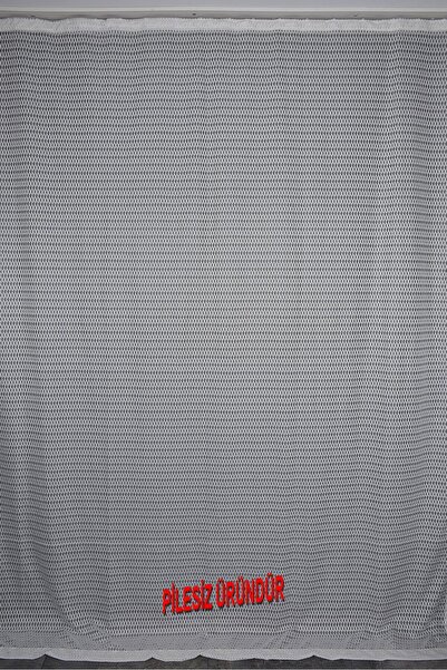 AKÇA TEKSTİL Baklava Model Cream Color Unploated Single Wing Background Curta...
