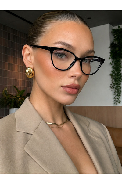 Genel Markalar Melone Cat Eye Çerçeveli Blue Block Mavi Işık Filtreli Ekran G...