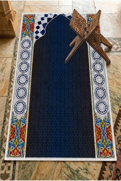 Eco Concept سجادة صلاة مزخرفة مطبوعة رقمية مضادة للانزلاق مقاس 70 × 120