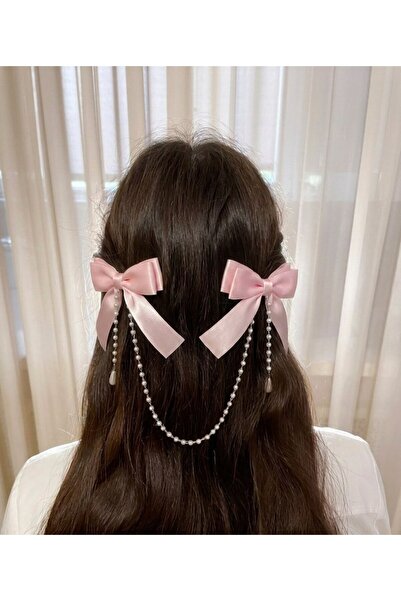 Shiklik İnci 2-Piece Double Bow Clip Women's Buckle