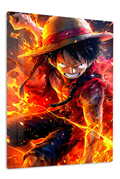 Emesa Art Monkey D. Luffy Anime Metal Wall Art