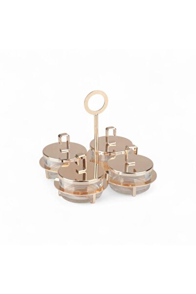 SOLETER Date Set - Gold - 4-Piece Set With Stand