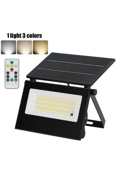 gaman Solar LED Duvar aydınlatma Lambası Güneş Enerjili 180 Lümen Kumandalı IP67