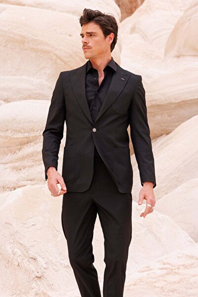 PAULMARK Men's Pointed Collar Jacket 3876Us