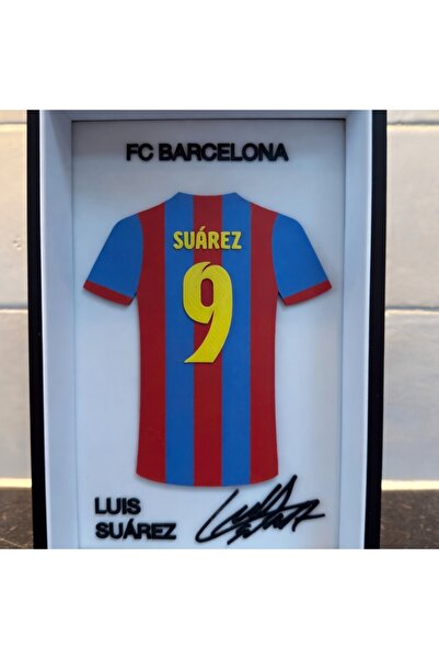 Genel Markalar Luis Suárez FC Barcelona Özel Tasarım 3 Boyutlu (3D) Premium Ç...